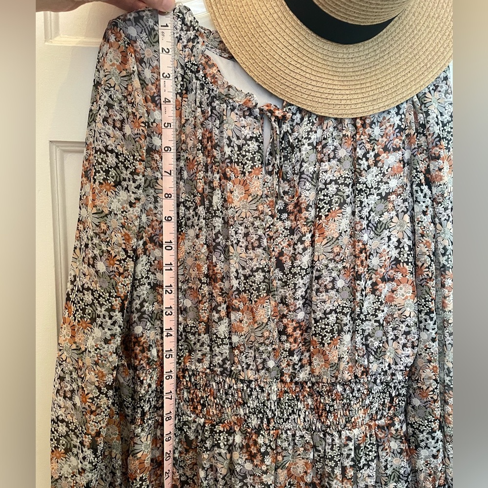 Roolee Mom & Mini Glasgow Floral Dress - Chocolate Size S & 7/8 - Picture 5 of 5